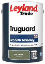 Leyland Trade Truguard Smooth Masonry Paint Pine Garland (Ppg1126-6) 5L - thumbnail 2
