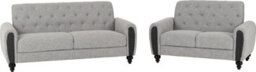 Seconique Chester 3 Plus 2 Seater Sofa Upholstered In Grey Fabric 2 Man Del - thumbnail 2