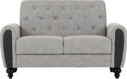 Seconique Chester 3 Plus 2 Seater Sofa Upholstered In Grey Fabric 2 Man Del - thumbnail 6