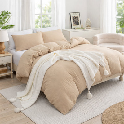Lazzaro Premium Prewashed Microfiber King Duvet Cover Set Ultrasoft Reversible Bedding Sets With Secure Zipper Closure - image 1