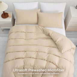 Lazzaro Premium Prewashed Microfiber King Duvet Cover Set Ultrasoft Reversible Bedding Sets With Secure Zipper Closure - thumbnail 2