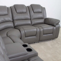 Furnishings For Less UK Oxbridge Grey 5 Seater Electric Recliner Corner Sofa Led Usb Storage - thumbnail 3