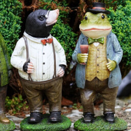 Wind In The Willows Figures Set 4 Resin Garden Ornament Mr Toad Badger Mole Rat Ro-140/141/142/143 - thumbnail 4