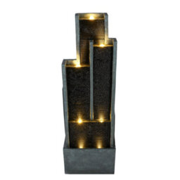 Outdoor Living UK Solar Campsie Rippled Columns With Cover