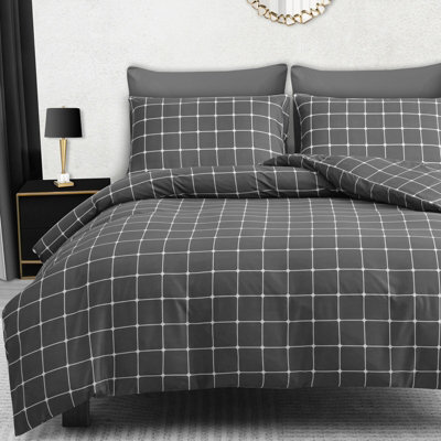 Pamposh Lazzaro Double Duvet Set Premium Microfiber Reversible Double Duvet Cover 3Pcs Ultrasoft Hypoallergenic With Zipper Closure - image 1
