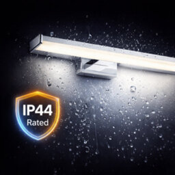 Billtix 400mm Led Bathroom Mirror Light Chrome Ip44 Vanity Wall Light 8W Daylight White 6500K Modern Over Mirror Lighting - thumbnail 7