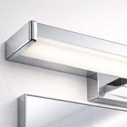 Billtix 400mm Led Bathroom Mirror Light Chrome Ip44 Vanity Wall Light 8W Daylight White 6500K Modern Over Mirror Lighting - thumbnail 5