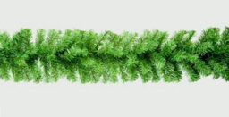 Premier Decorations Plain Green Christmas Garland Decoration - 270Cm (9Ft) X 25Cm