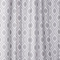 Croydex Hygeine 'n' Clean White & Grey Medallion Shower Curtain (W)180Cm - thumbnail 3
