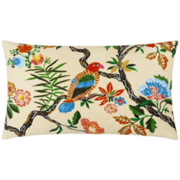 Wylder Sittacula Embroidered Feather Rich Cushion - thumbnail 1