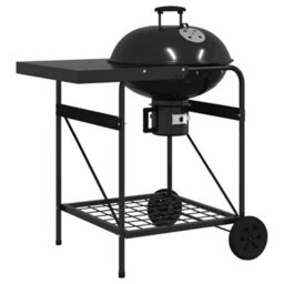 Walplus Outdoor Grill With Wheel Black 96 X 72 X 113 Cm Metal - thumbnail 4