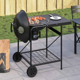 Walplus Outdoor Grill With Wheel Black 96 X 72 X 113 Cm Metal - thumbnail 3