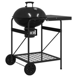 Walplus Outdoor Grill With Wheel Black 96 X 72 X 113 Cm Metal - thumbnail 2