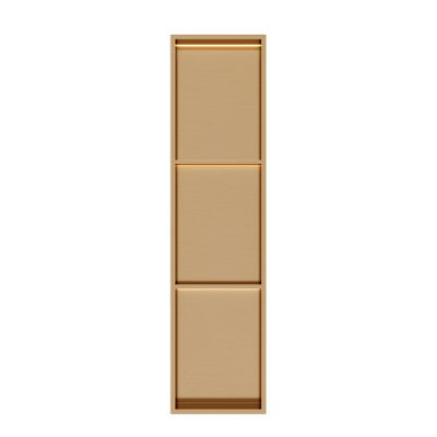 Insl8 Stainless Steel Rose Gold Shower Niches - 305 X 1210 X 100mm (Shelved) - Led - image 1