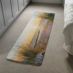 Benjamin Tate Design Sunset At The Baltic Sea Beach Designer Runner Special Soft Home Rug - thumbnail 4
