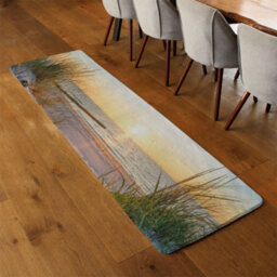 Benjamin Tate Design Sunset At The Baltic Sea Beach Designer Runner Special Soft Home Rug - thumbnail 3