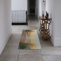 Benjamin Tate Design Sunset At The Baltic Sea Beach Designer Runner Special Soft Home Rug - thumbnail 2