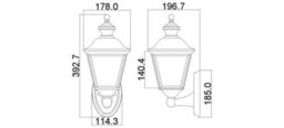 Elstead Bay Shore 1 Light Medium Outdoor Wall Lantern Polished Brass Ip44, E27 - thumbnail 2