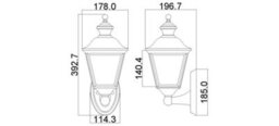 Elstead Bay Shore 1 Light Medium Outdoor Wall Lantern Polished Brass Ip44, E27 - thumbnail 3