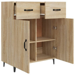Berkfield Classic Sideboard Sonoma Oak 69.5X34X90 Cm Engineered Wood - thumbnail 7