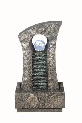 Outdoor Living UK Ripple Effect Crystal Ball Oriental Water Feature Without Cover