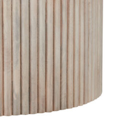Wyld And Coco Mango Wood Co Coffee Table With Hidden Storage 70Cm Light Lacquered Finish - thumbnail 5