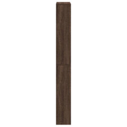 Berkfield Shoe Cabinet With Mirror 4-Layer Brown Oak 63X17X134 Cm - thumbnail 7