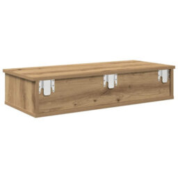 Walplus Wall Shelf With Drawers Artisian Oak 80X31X17 Cm Engineered Wood - thumbnail 6