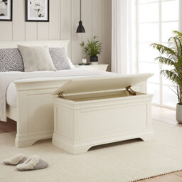 The Furniture Market Wilmslow White Painted Blanket Box - thumbnail 3