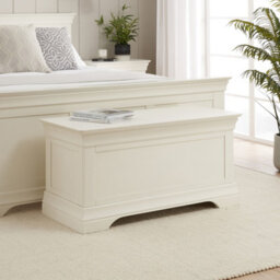 The Furniture Market Wilmslow White Painted Blanket Box - thumbnail 1