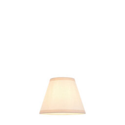 Loops Elegant Vintage White & Almond Tapered Cylinder Lamp Shade - 16Cm Fabric Light Fixture