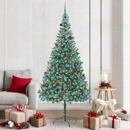 Vidaxl Artificial Christmas Tree With Stand Green 210 Cm Pvc And Steel