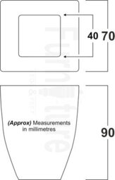 L&F 4X Solid Wooden Feet Replacement Furniture Legs 90mm Height  Sofas Chairs Stools M8 (8mm) (Dark Oak) - thumbnail 4