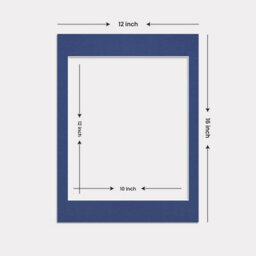Ak Frames 16X12 Blue Picture Mounts To Fit 12X10 Aperture Size - Mount Board Only (No Frame Included) - thumbnail 3