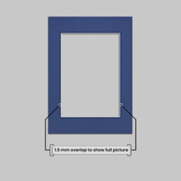 Ak Frames 16X12 Blue Picture Mounts To Fit 12X10 Aperture Size - Mount Board Only (No Frame Included) - thumbnail 4