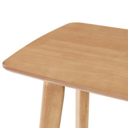 Wyld And Coco Aurahome Console Table, Light Brown Mdf Top With Rubberwood Legs, 90 X 40 X 75 Cm - thumbnail 5