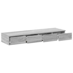 Berkfield Bed Drawers Grey Sonoma 120X36,5X16,5 Cm Engineered Wood - thumbnail 5