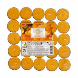 Prices Candles Petali Citrus Tea Lights (Pack Of 25) Orange (One Size)