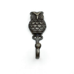Oakcrafts - Antique Cast Iron Decorative Owl Hook - 165mm X 70mm - thumbnail 4