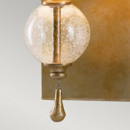 Luminosa Lighting Elstead Argento 1 Light Indoor Candle Wall Light Oxidized Silver Leaf, E14 - thumbnail 4