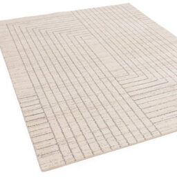 The Rug Edit Oslo Os06 Maze Grey Area Rug - 80X140Cm - thumbnail 3