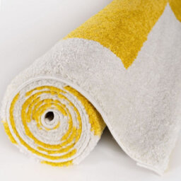 The Rugs Joli Yellow And White Geometric Rug Soft Dense Pile Easy To Clean And Pet Friendly For Living Rooms And Bedrooms - thumbnail 7