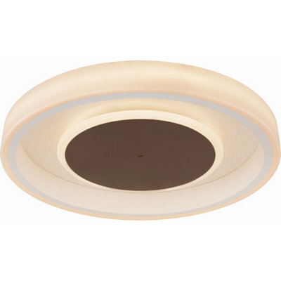 Luminosa Lighting Luminosa Goffi Semi Flush Ceiling Light White Led - image 1