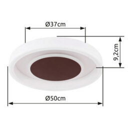 Luminosa Lighting Luminosa Goffi Semi Flush Ceiling Light White Led - thumbnail 7