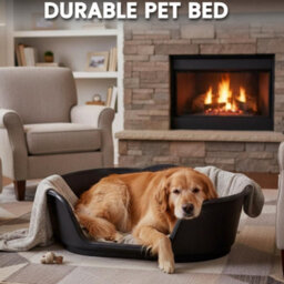 KetoPlastics Extra Large Dog Bed Plastic Basket - Black - thumbnail 2