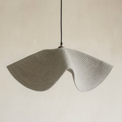 CGC Lighting Cgc Flora 78Cm Grey Large Floppy Fabric Lampshade - image 1