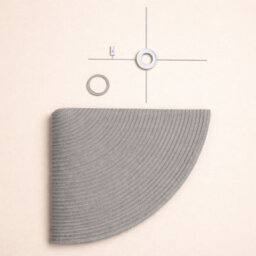 CGC Lighting Cgc Flora 78Cm Grey Large Floppy Fabric Lampshade - thumbnail 7