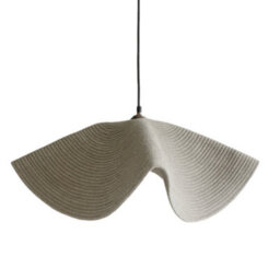 CGC Lighting Cgc Flora 78Cm Grey Large Floppy Fabric Lampshade - thumbnail 3
