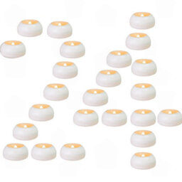 Amorly 24 Pack Floating Candles, Water Activated Flameless Led Tea Lights For Wedding Centerpieces, Glass Cylinder Vases,pool Decorations - thumbnail 2