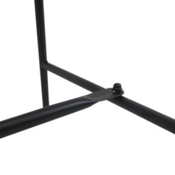 Outsunny Garden Bench, Metal Outdoor Patio Garden Loveseat, Black - thumbnail 8